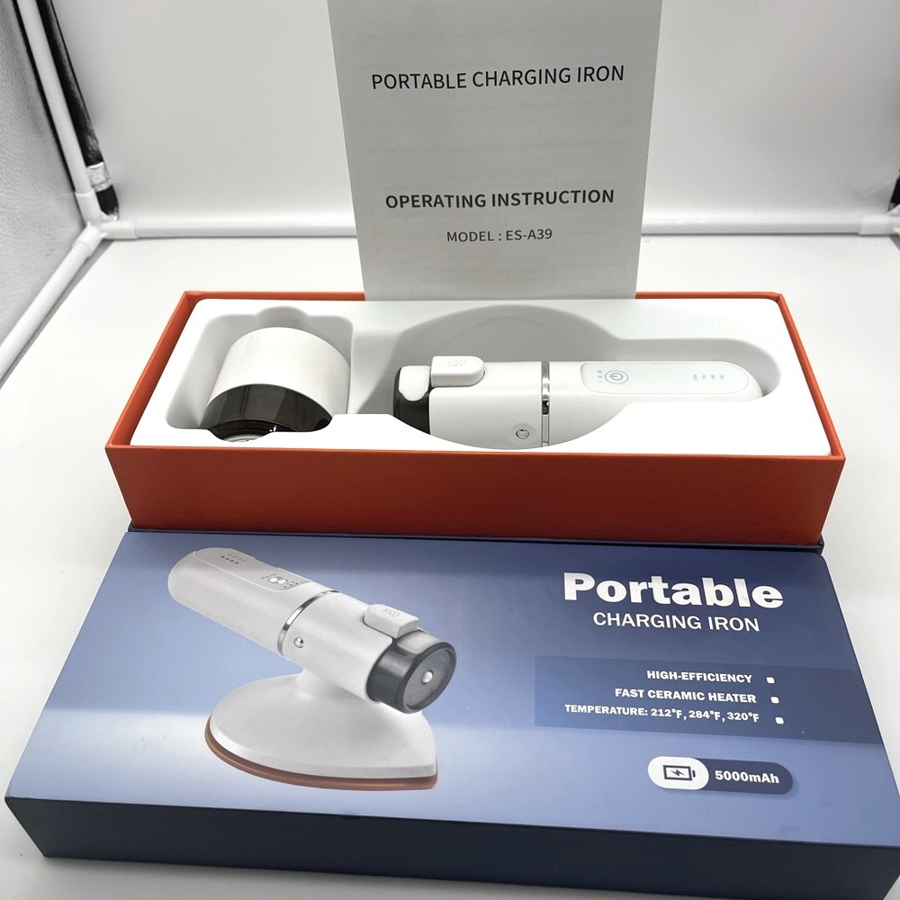 Ceramic Portable Travel Interchangeable Steam Iron & Garment Shaver/Lint Remover